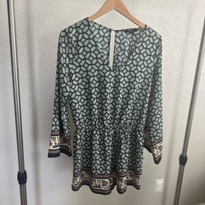 Geometric Patterned Romper